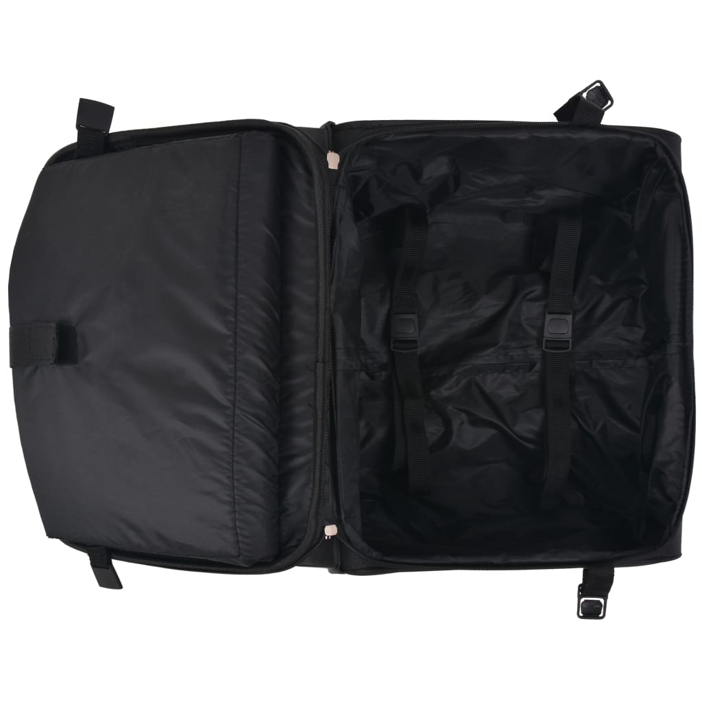vidaXL Příruční kufr na kolečkách, černý