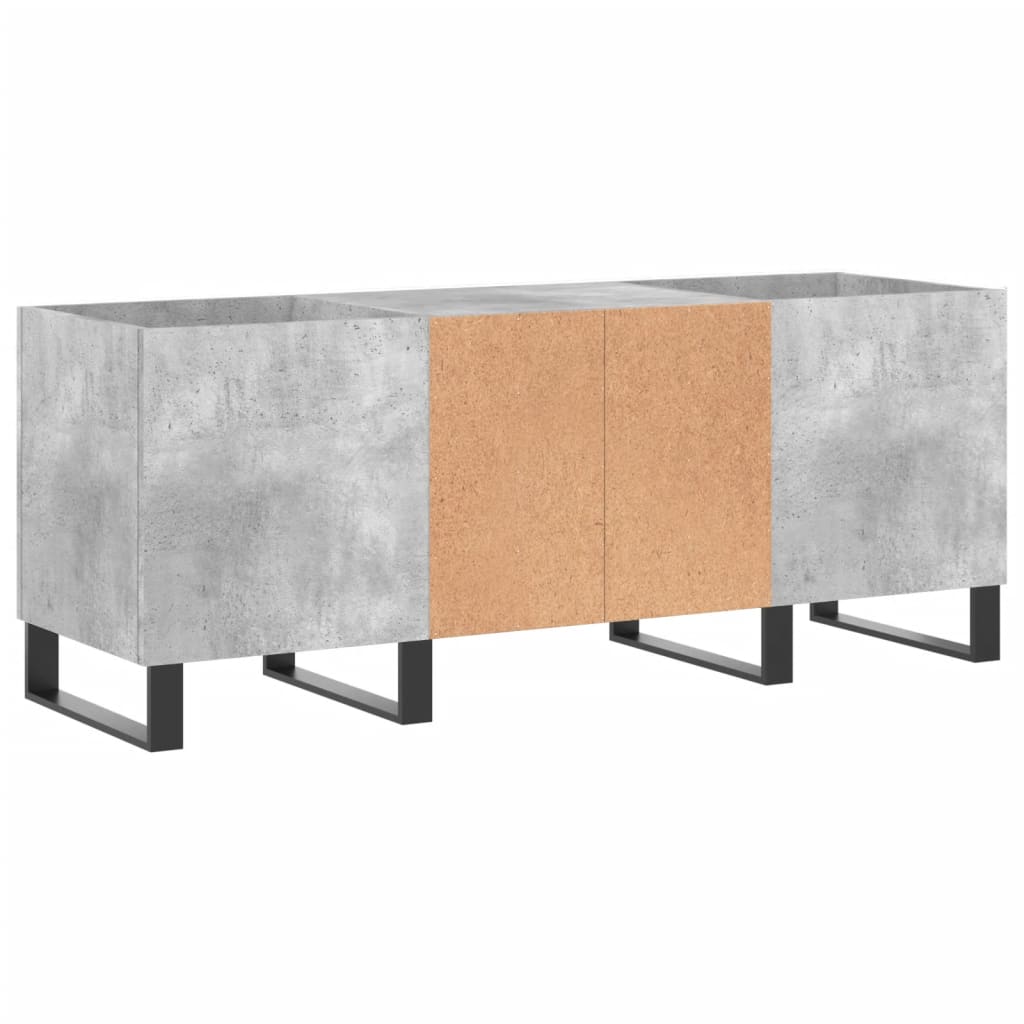 vidaXL Skříňka na LP desky betonově šedá 121x38x48 cm kompozitní dřevo
