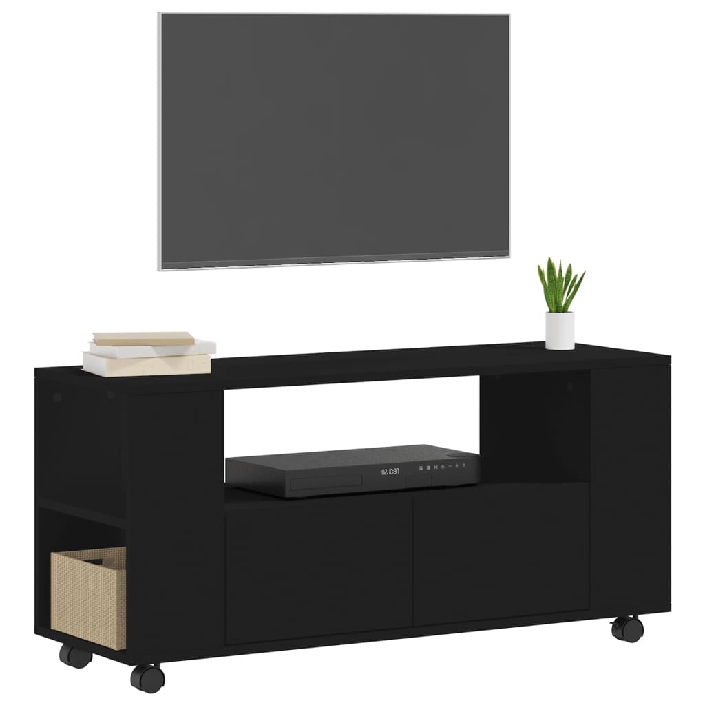 vidaXL TV skříňka černá 102 x 34,5 x 43 cm kompozitní dřevo