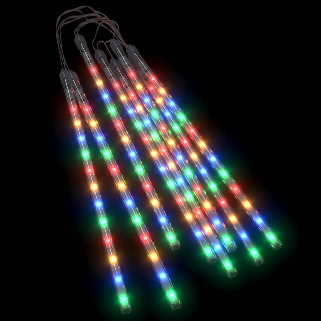 vidaXL Padající světla 8 ks 30 cm barevná 192 LED diod dovnitř i ven