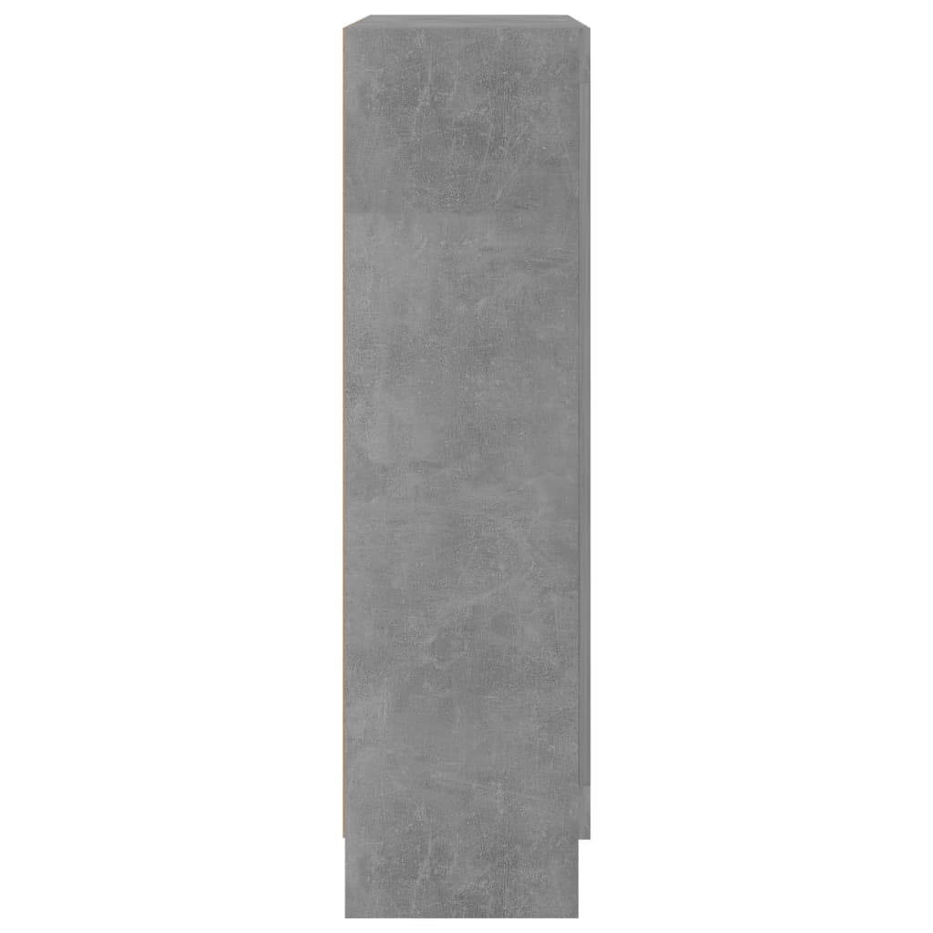 vidaXL Knihovna betonově šedá 82,5 x 30,5 x 115 cm dřevotříska