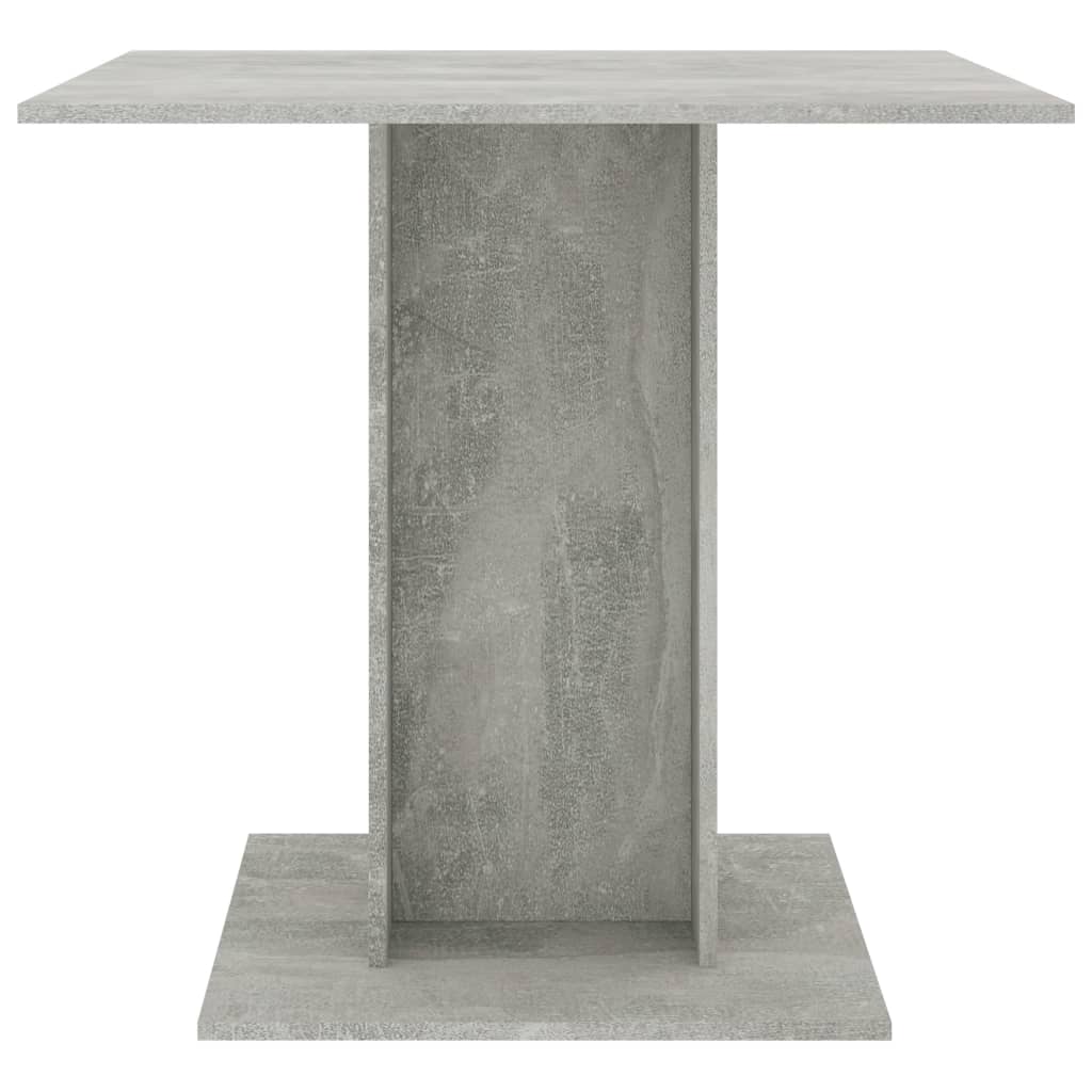 vidaXL Jídelní stůl betonově šedý 80 x 80 x 75 cm dřevotříska