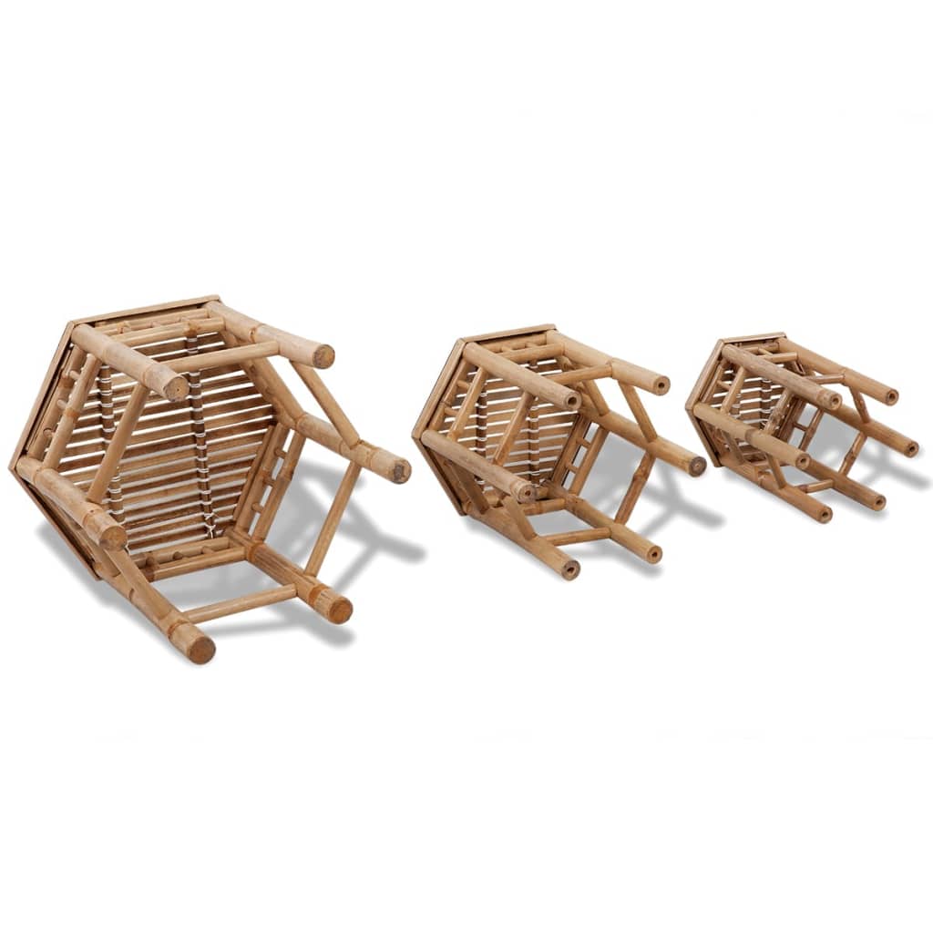 vidaXL Zahradní stoličky 3 ks bambus