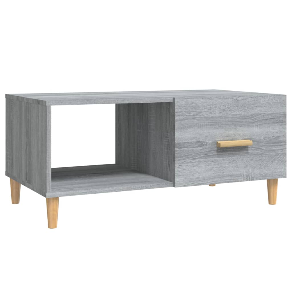 vidaXL Konferenční stolek šedý sonoma 89,5x50x40 cm kompozitní dřevo