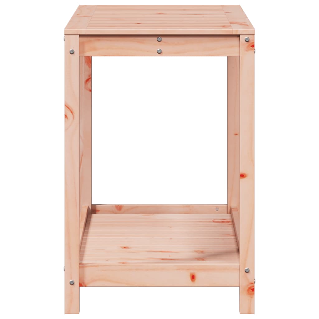 vidaXL Přesazovací stůl s policí 108x50x75 cm masivní dřevo douglasky