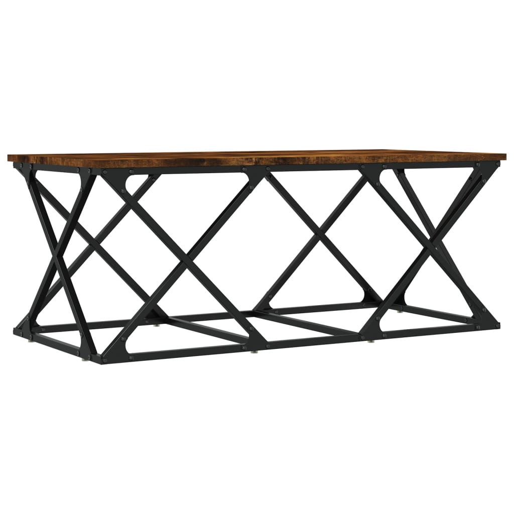 vidaXL Konferenční stolek kouřový dub 100x49x40 cm kompozitní dřevo