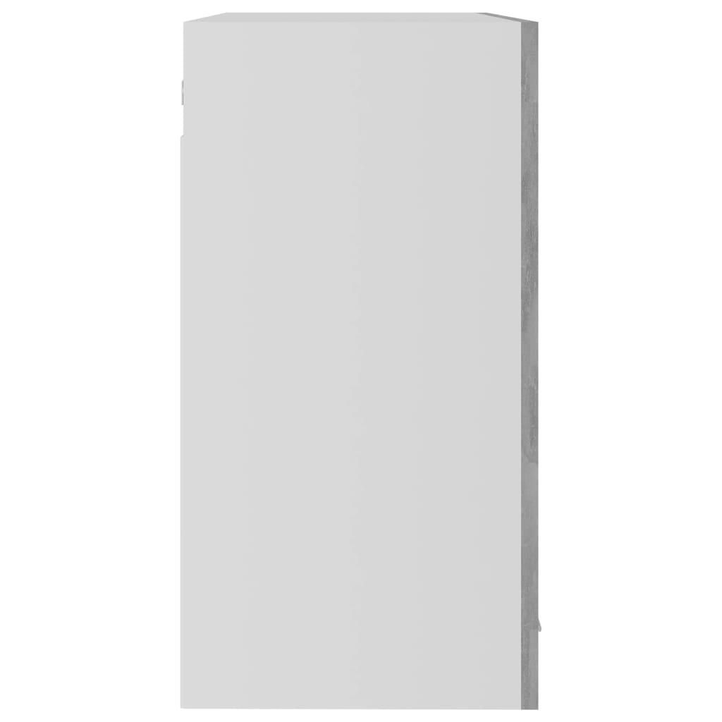 vidaXL Horní skříňka prosklená betonově šedá 80x31x60 cm dřevotříska