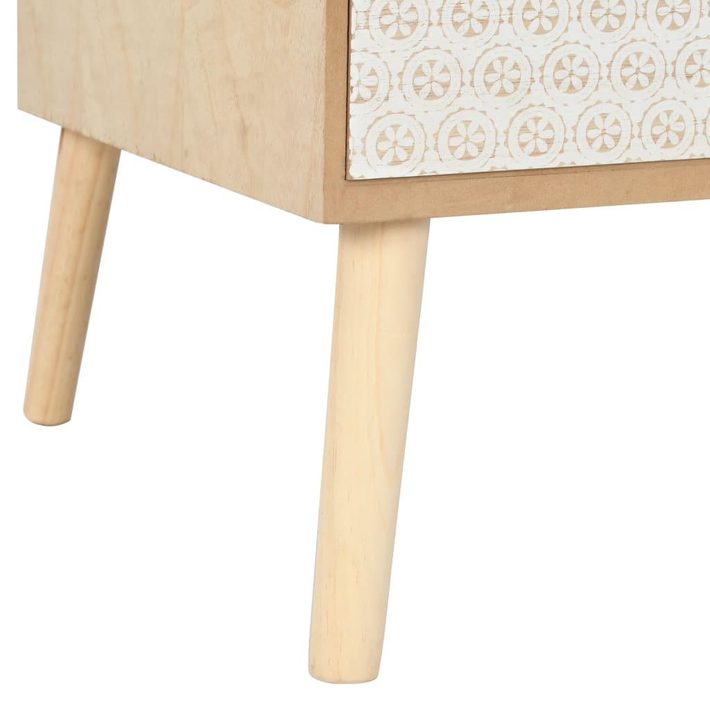 vidaXL Konferenční stolek se 4 zásuvkami 110x50x40 cm masivní borovice