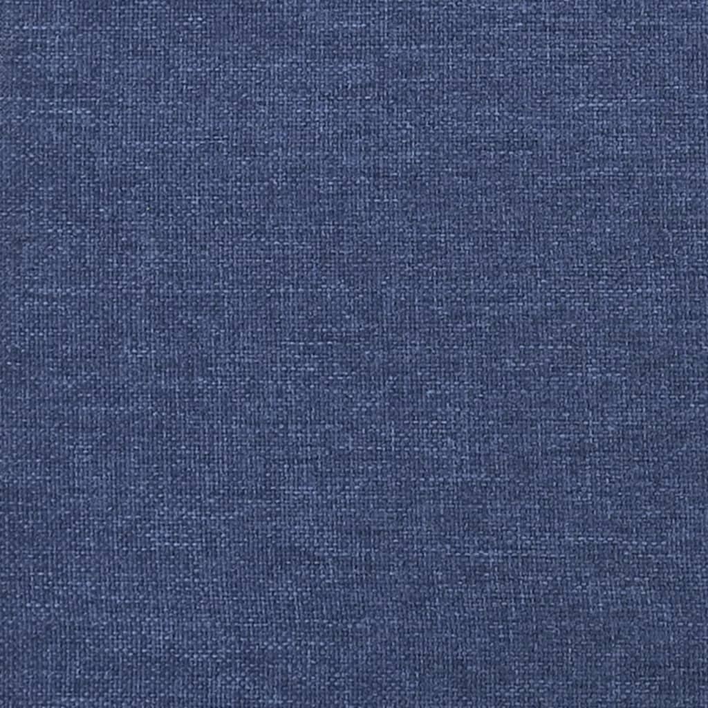 vidaXL Čelo postele modré 100x5x78/88 cm textil