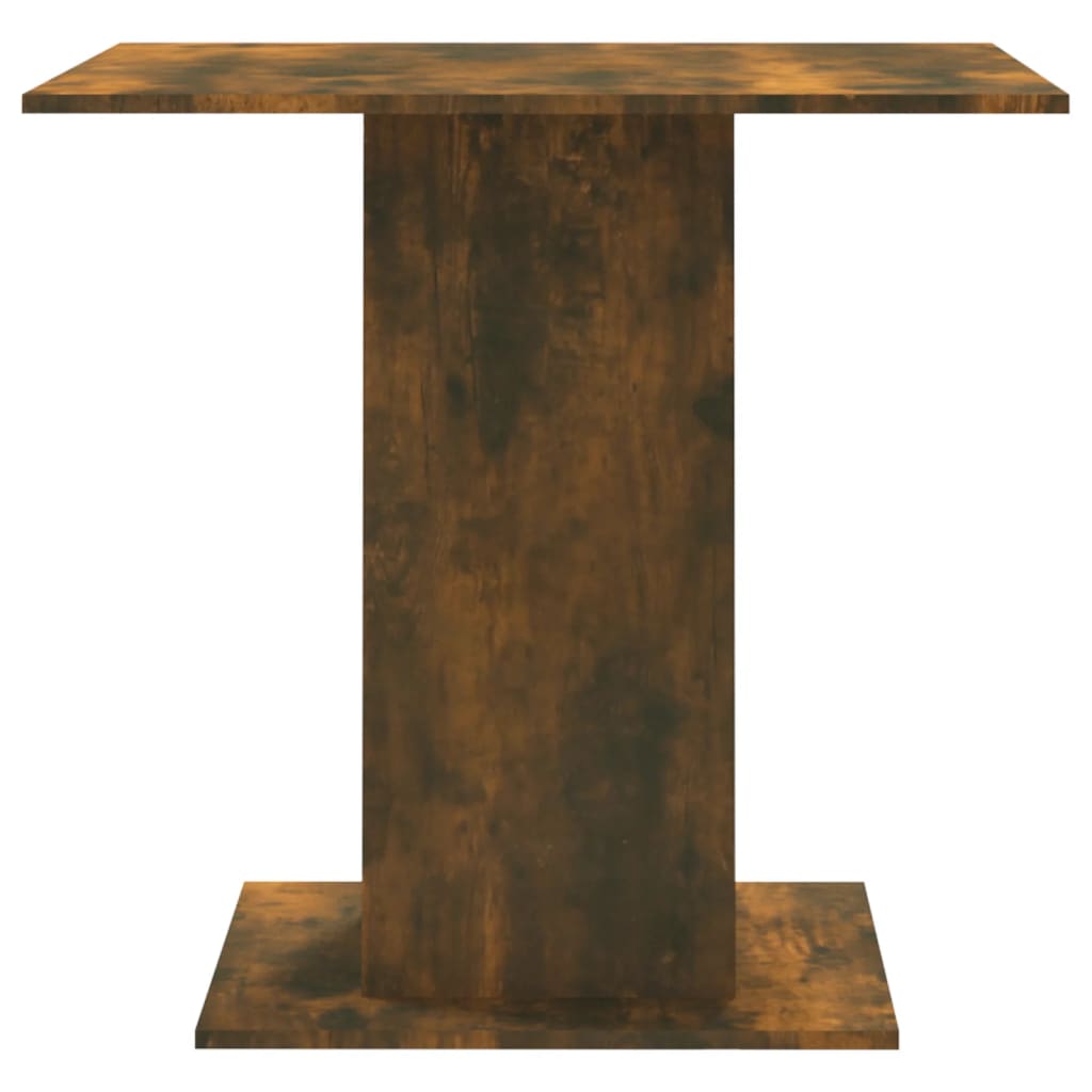 vidaXL Jídelní stůl kouřový dub 80 x 80 x 75 cm kompozitní dřevo
