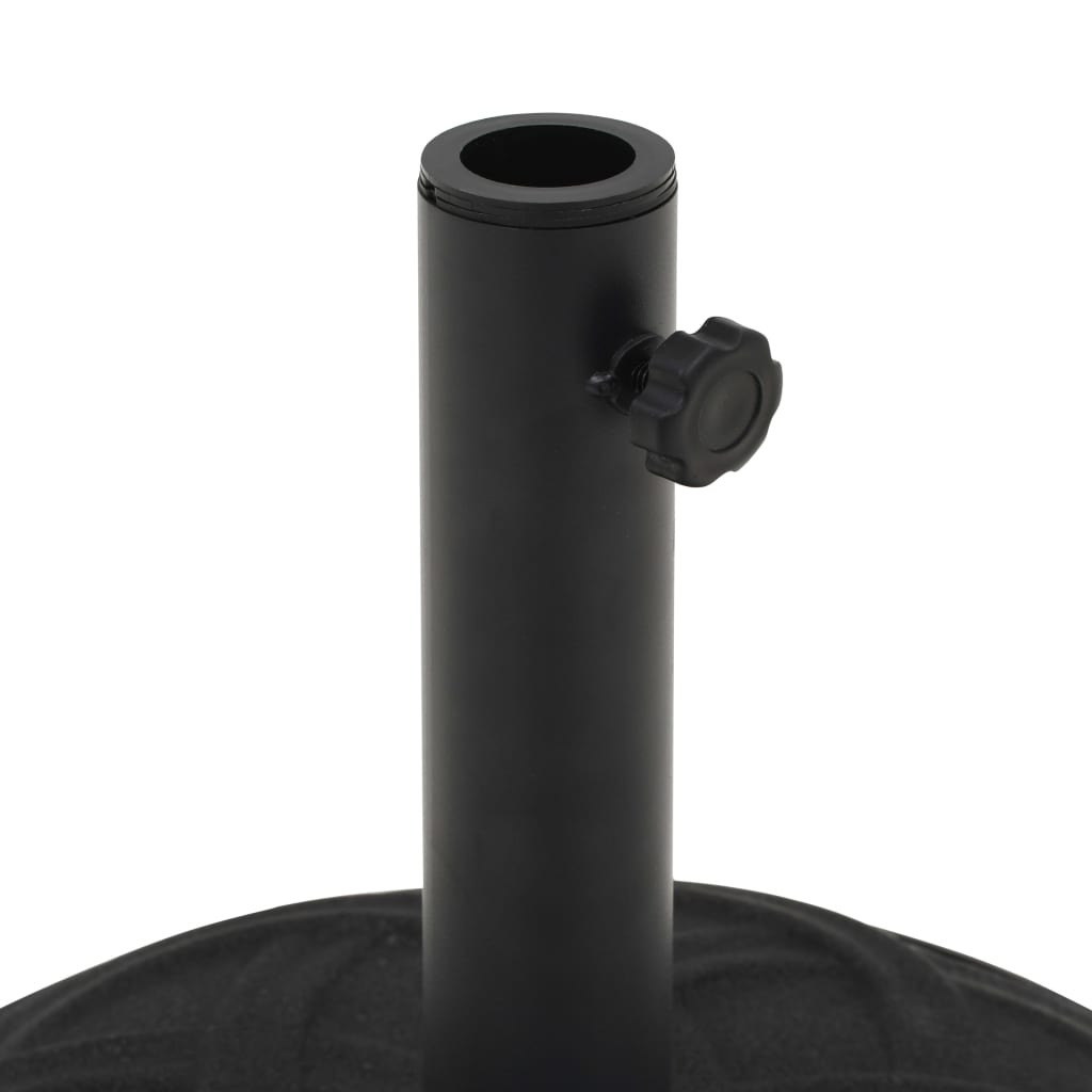 vidaXL Stojan na slunečník černý betonový kulatý 15 kg