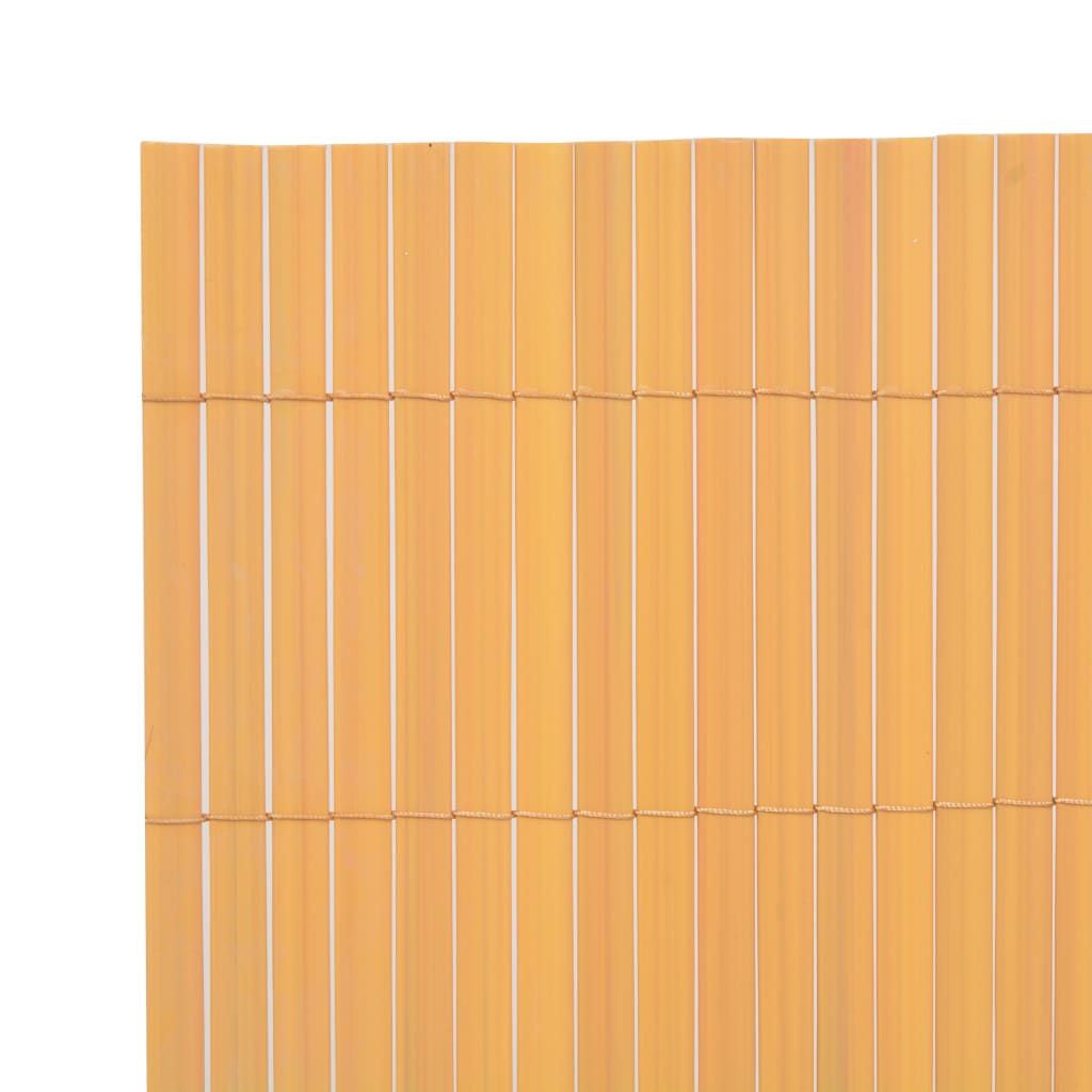 vidaXL Oboustranný zahradní plot PVC 90 x 500 cm žlutý