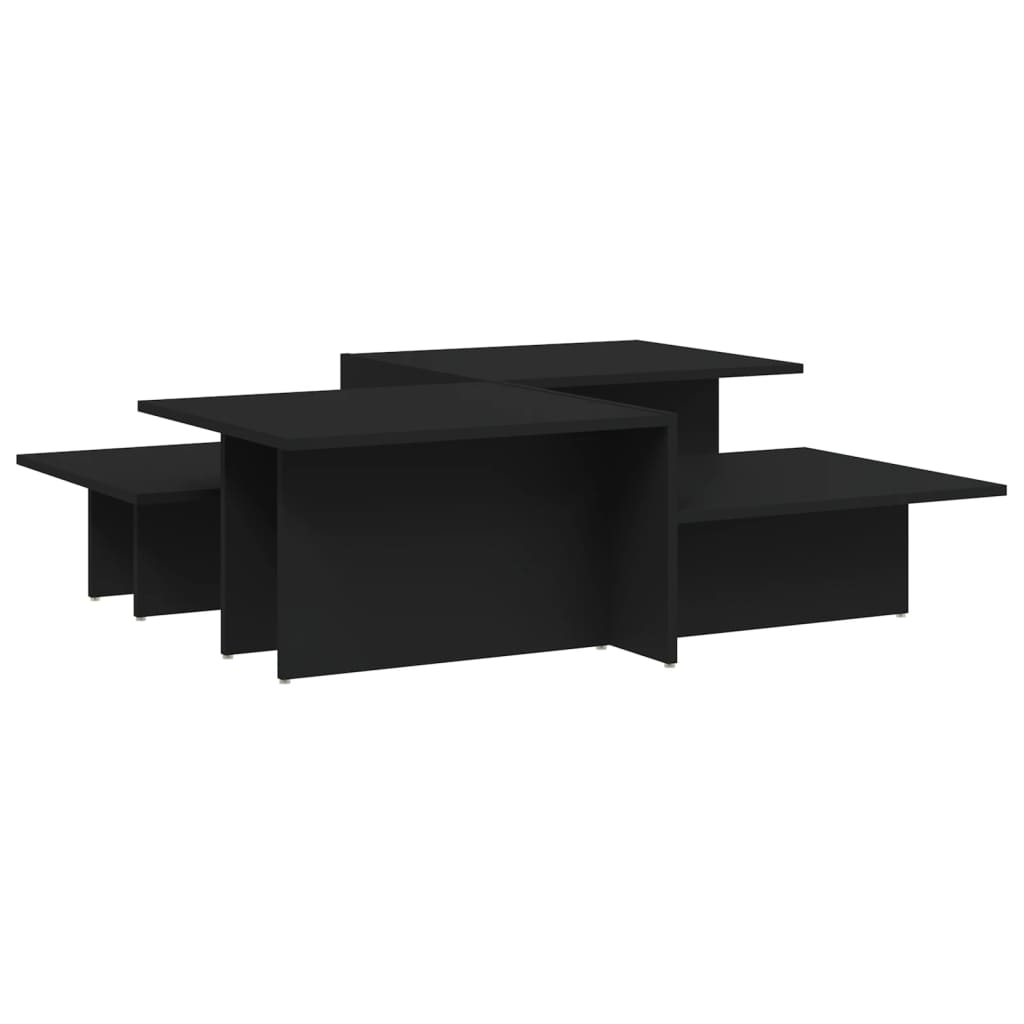 vidaXL Konferenční stolky 2 ks černé kompozitní dřevo