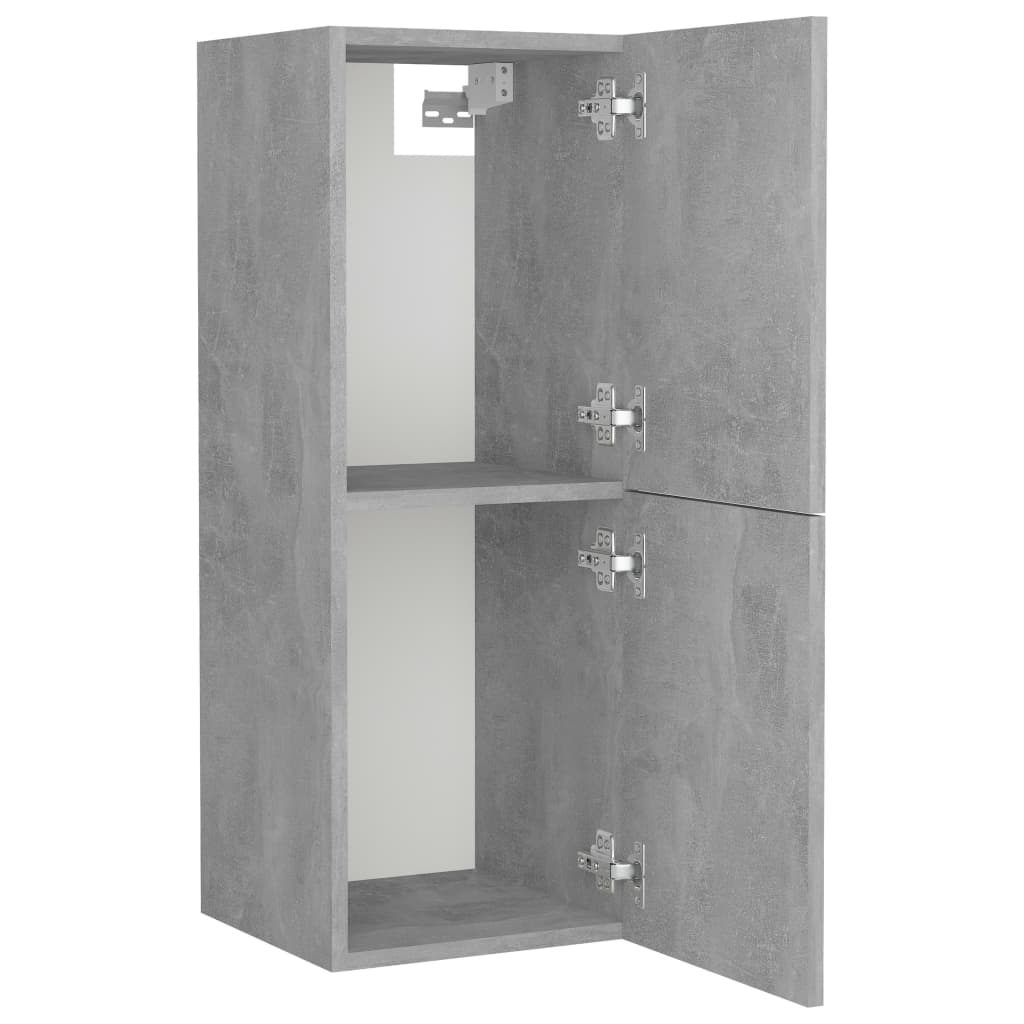 vidaXL Koupelnová skříňka betonově šedá 30 x 30 x 80 cm dřevotříska