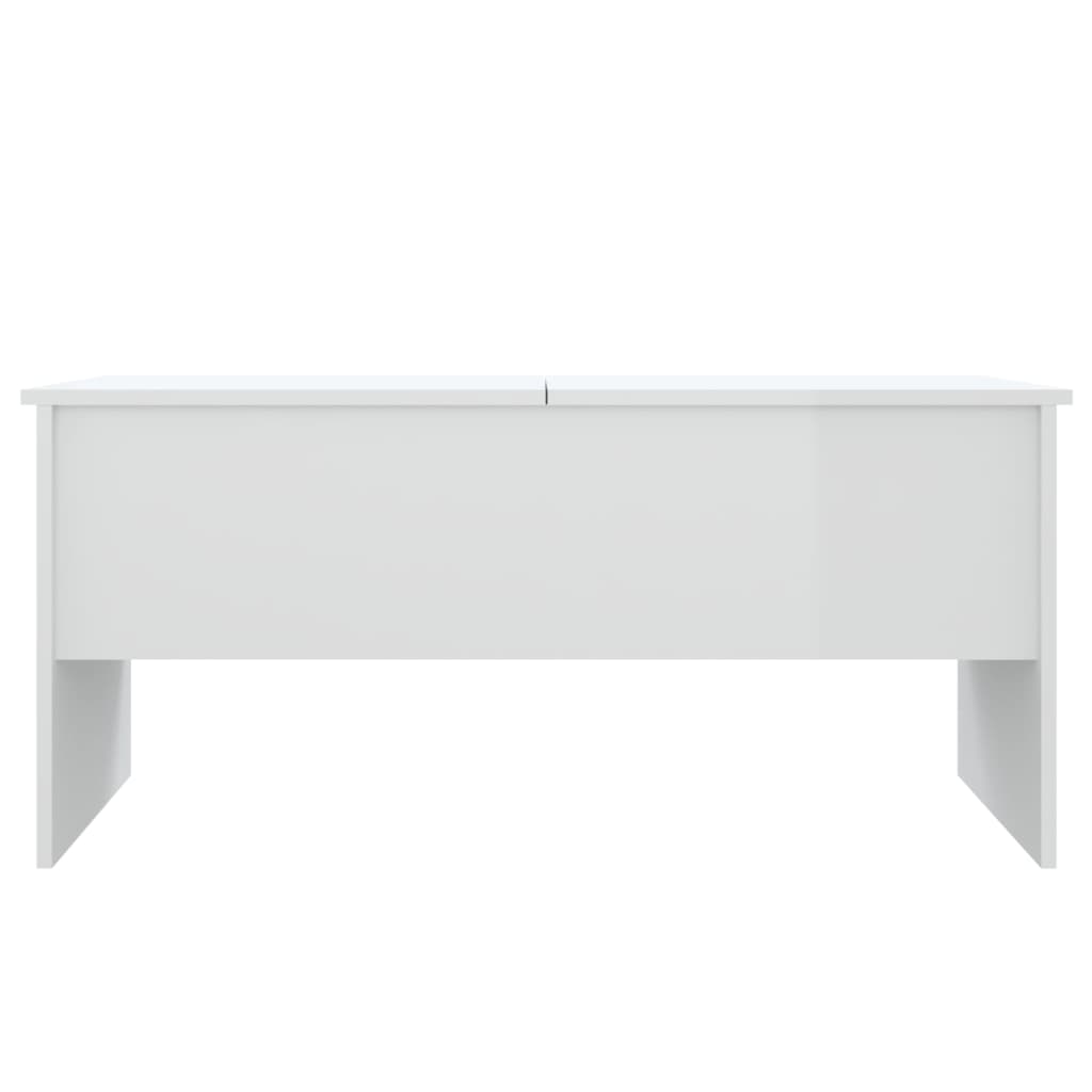 vidaXL Konferenční stolek lesklý bílý 102x50,5x46,5cm kompozitní dřevo
