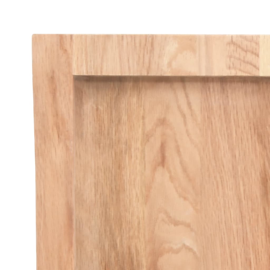 vidaXL Stolní deska hnědá 140x60x(2-6)cm ošetřený dřevo živá hrana