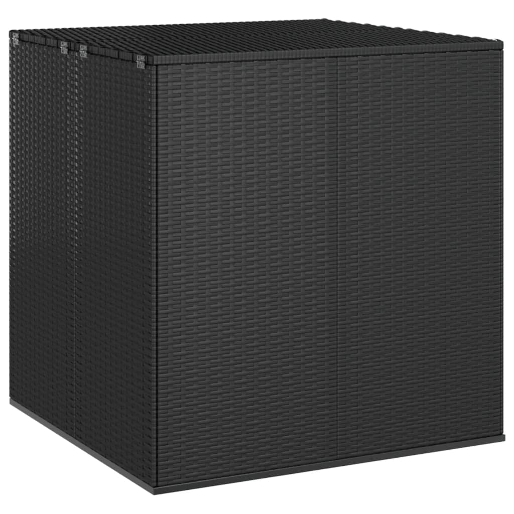 vidaXL Zahradní úložný box PE ratan 100 x 97,5 x 104 cm černý