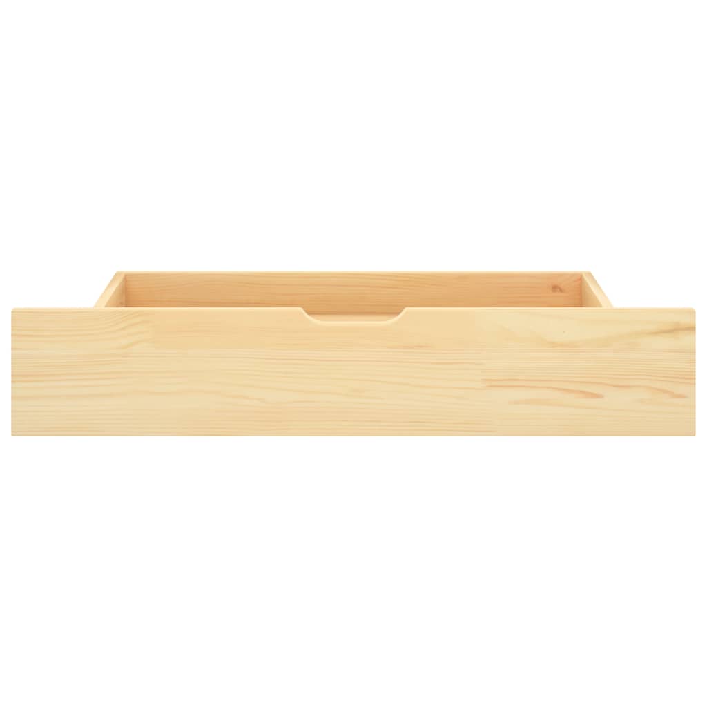 vidaXL Zásuvky pod postel 2 ks masivní borové dřevo