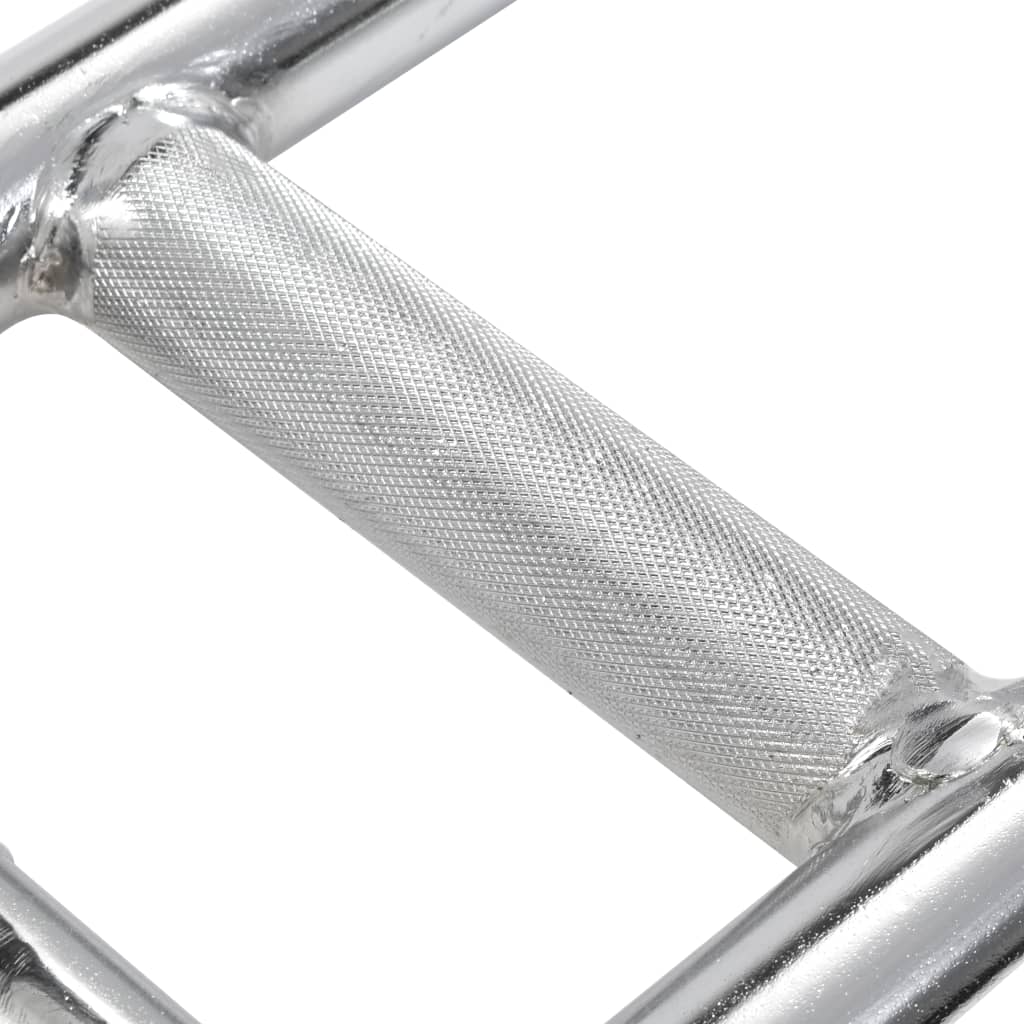 vidaXL Vzpěračská tyč triceps 3 x 86 cm ocel stříbrná