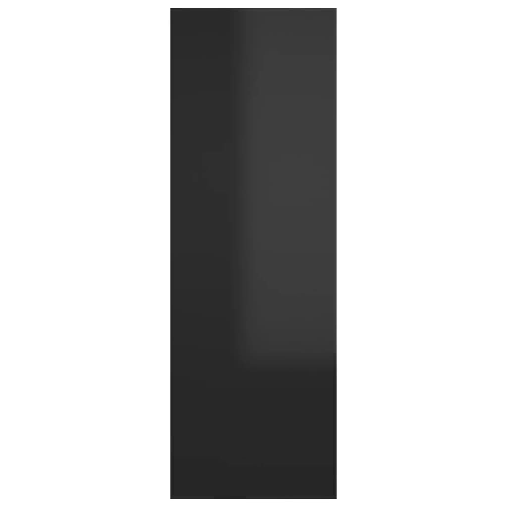 vidaXL TV stolek černý s vysokým leskem 30,5x30x90 cm dřevotříska