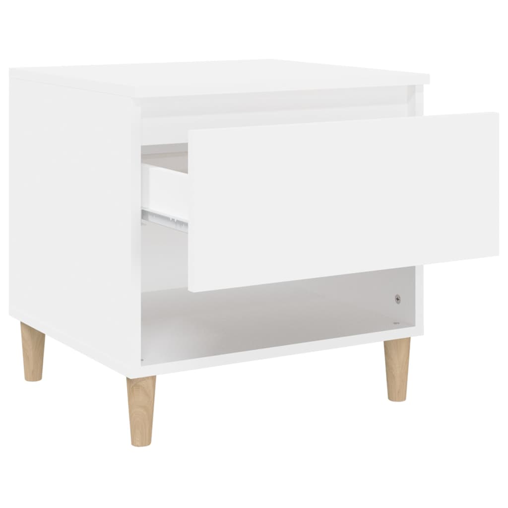 vidaXL Noční stolek bílý 50 x 46 x 50 cm kompozitní dřevo
