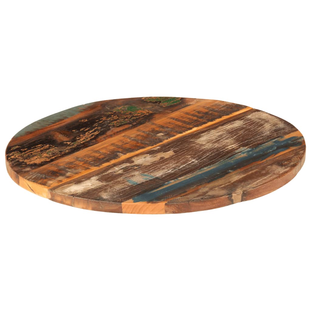 vidaXL Kulatá stolní deska 60 cm 25–27 mm masivní recyklované dřevo