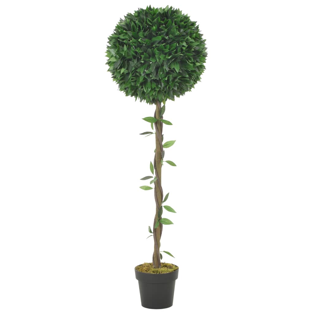 vidaXL Umělá rostlina vavřín s květináčem zelená 130 cm