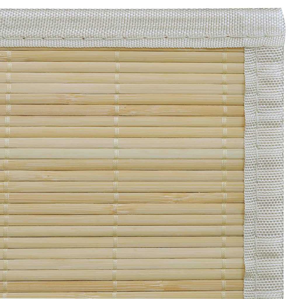 Obdélníková přirozeně zbarvená bambusová rohož / koberec 80 x 200 cm