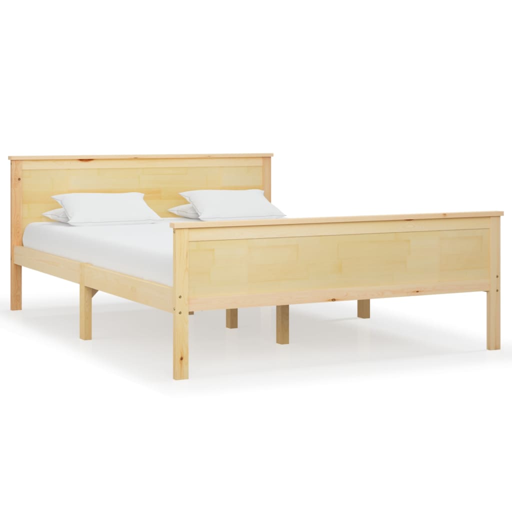 vidaXL Rám postele masivní dřevo borovice 140 x 200 cm