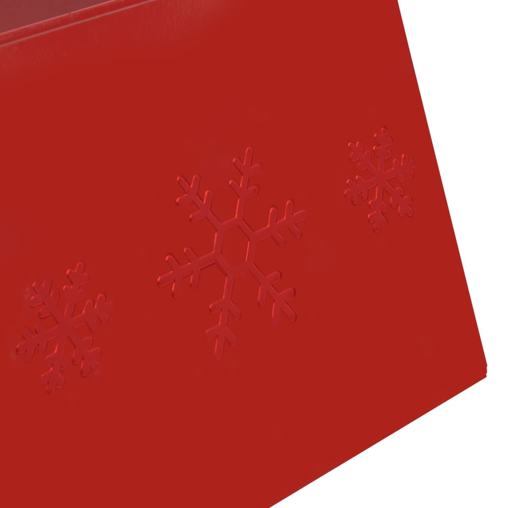 vidaXL Podložka pod vánoční stromek červená Ø 68 x 25 cm
