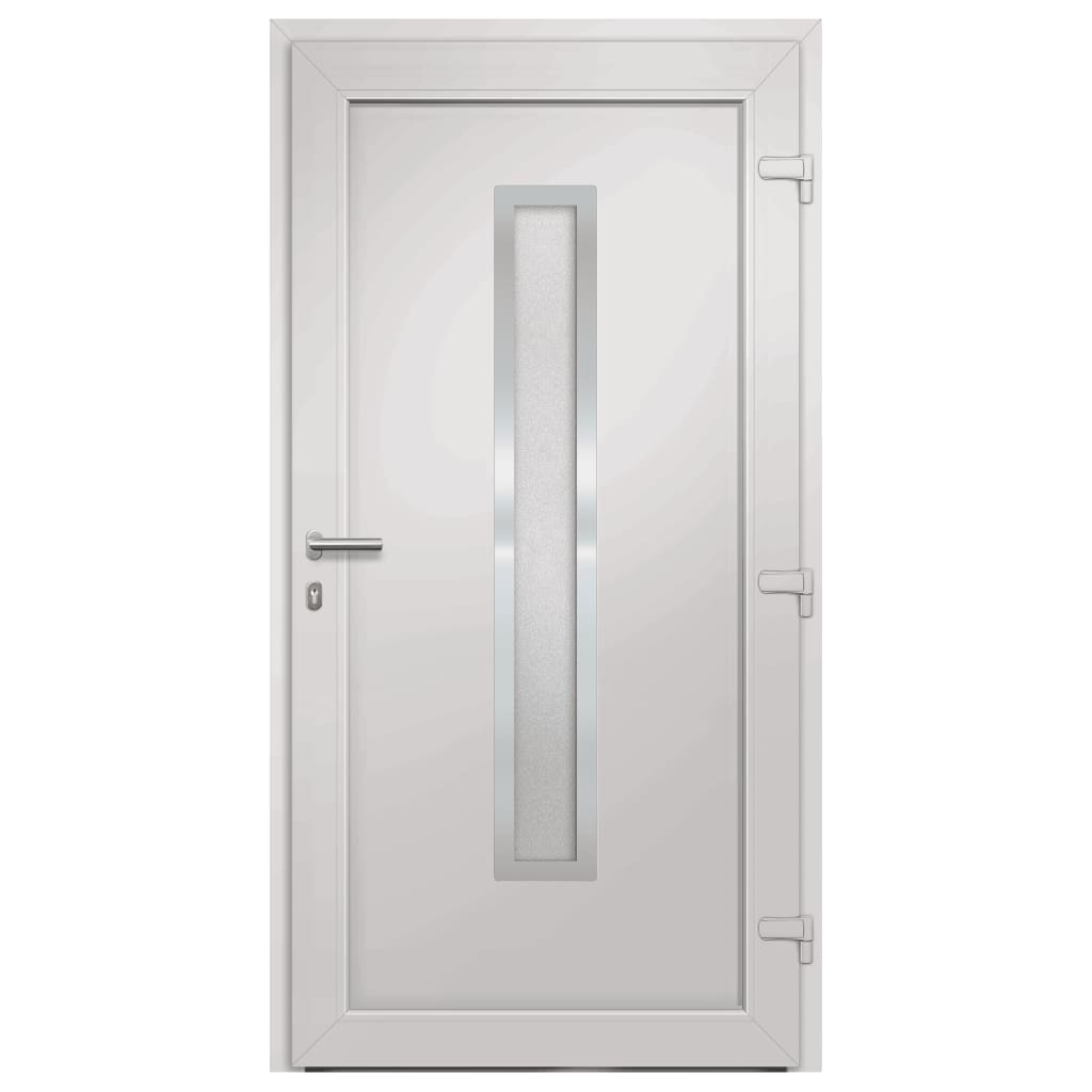 vidaXL Vchodové dveře bílé 98 x 200 cm