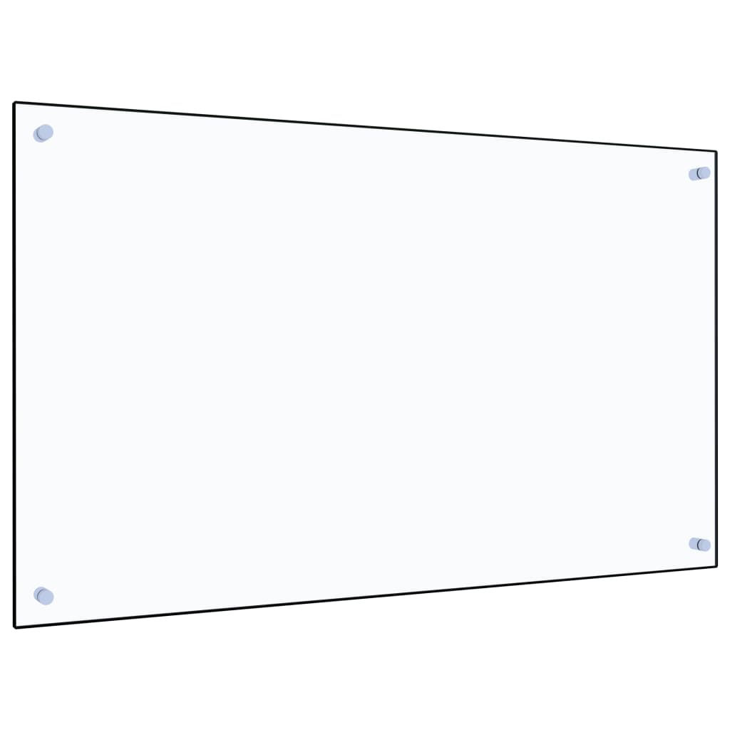 vidaXL Kuchyňský panel průhledný 100 x 60 cm tvrzené sklo