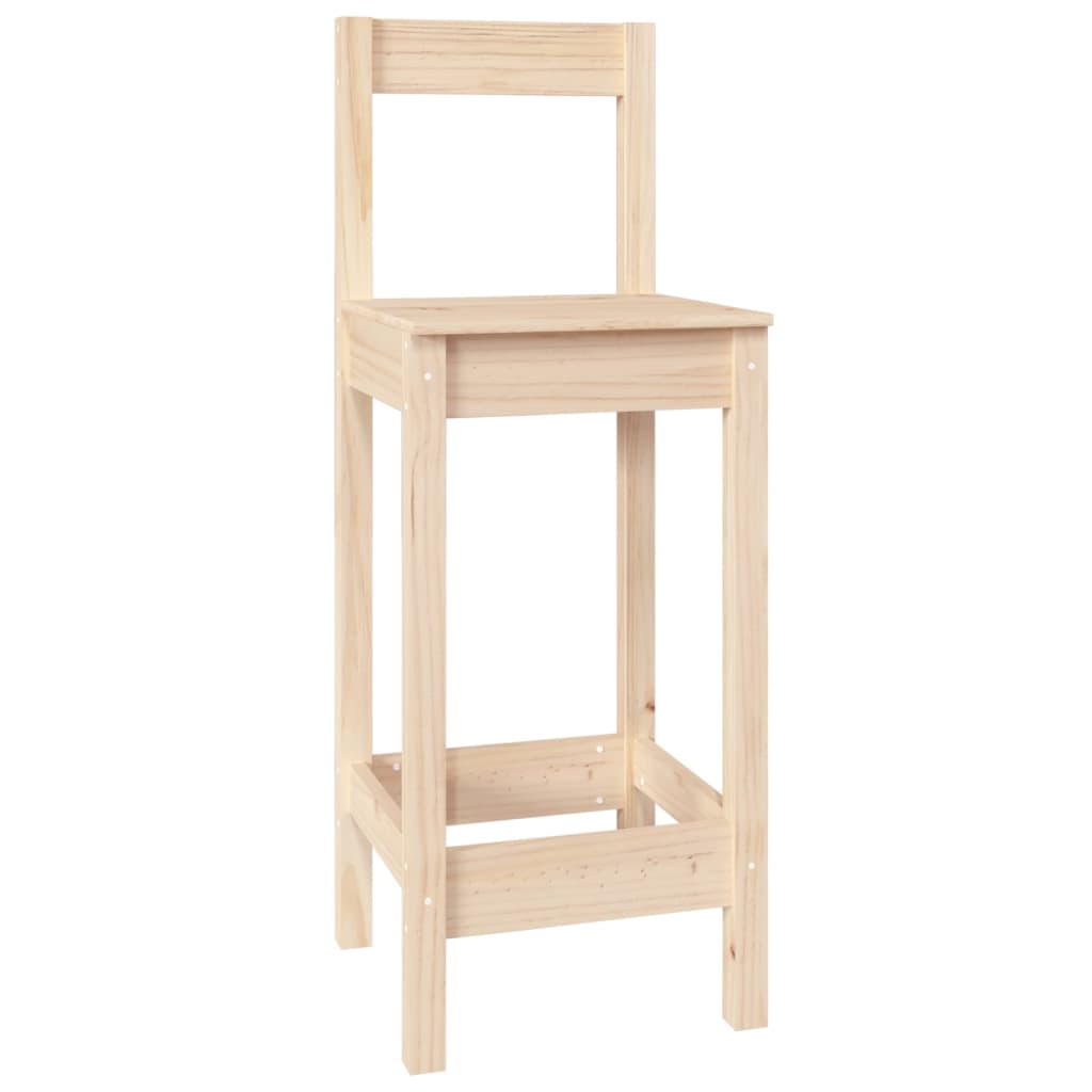 vidaXL Barové židle 4 ks masivní borové dřevo