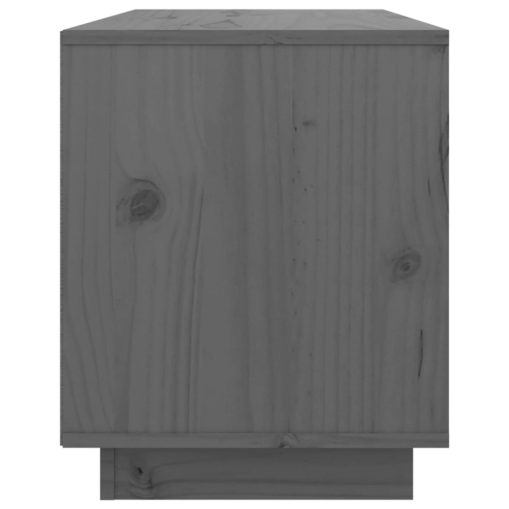 vidaXL TV skříňka šedá 74 x 35 x 44 cm masivní borové dřevo