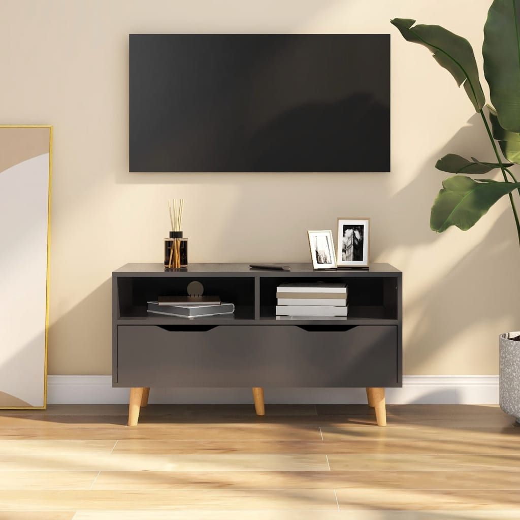 vidaXL TV skříňka šedá 90 x 40 x 48,5 cm kompozitní dřevo