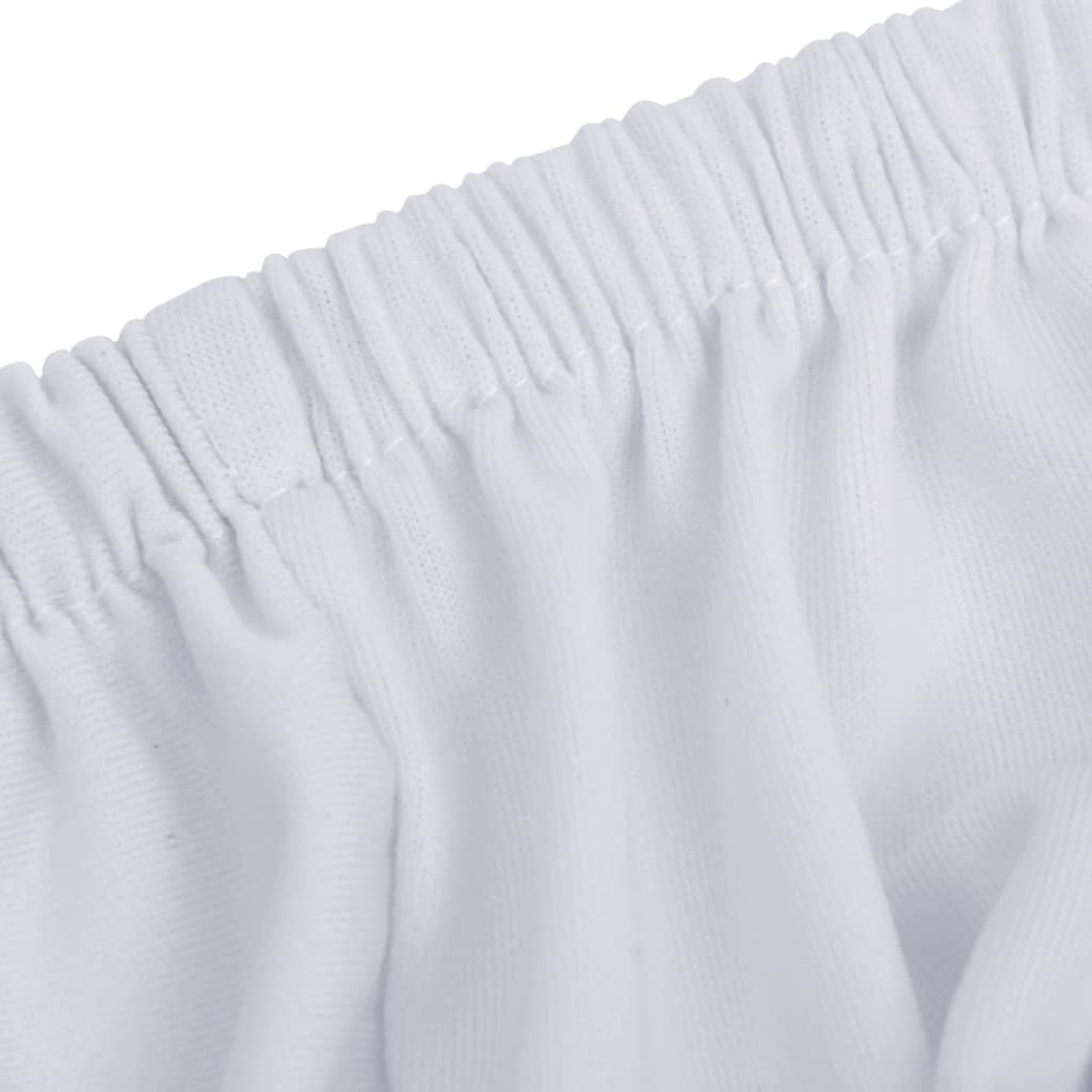 vidaXL Strečový potah na čtyřmístnou pohovku bílý polyesterový žerzej