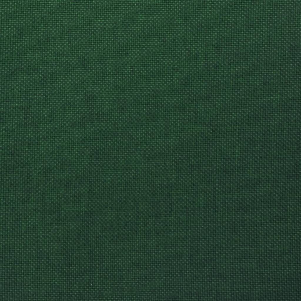 vidaXL Polohovací křeslo tmavě zelené textil