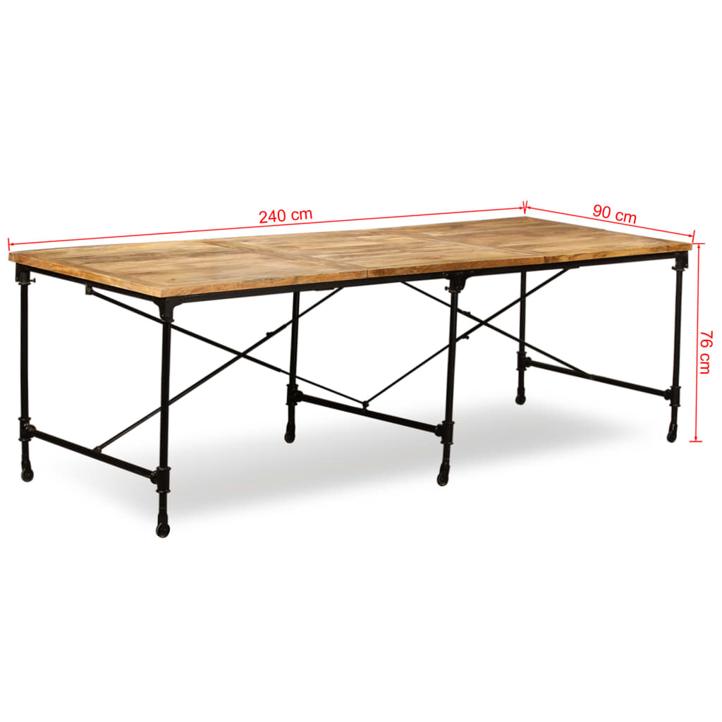 vidaXL Jídelní stůl z masivního mangovníkového dřeva 240 cm