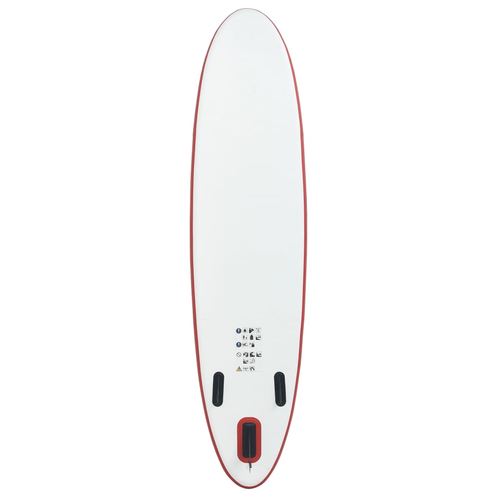vidaXL SUP paddleboard s příslušenstvím nafukovací červenobílý