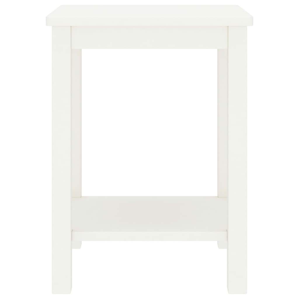 vidaXL Noční stolek bílý 35 x 30 x 47 cm masivní borové dřevo