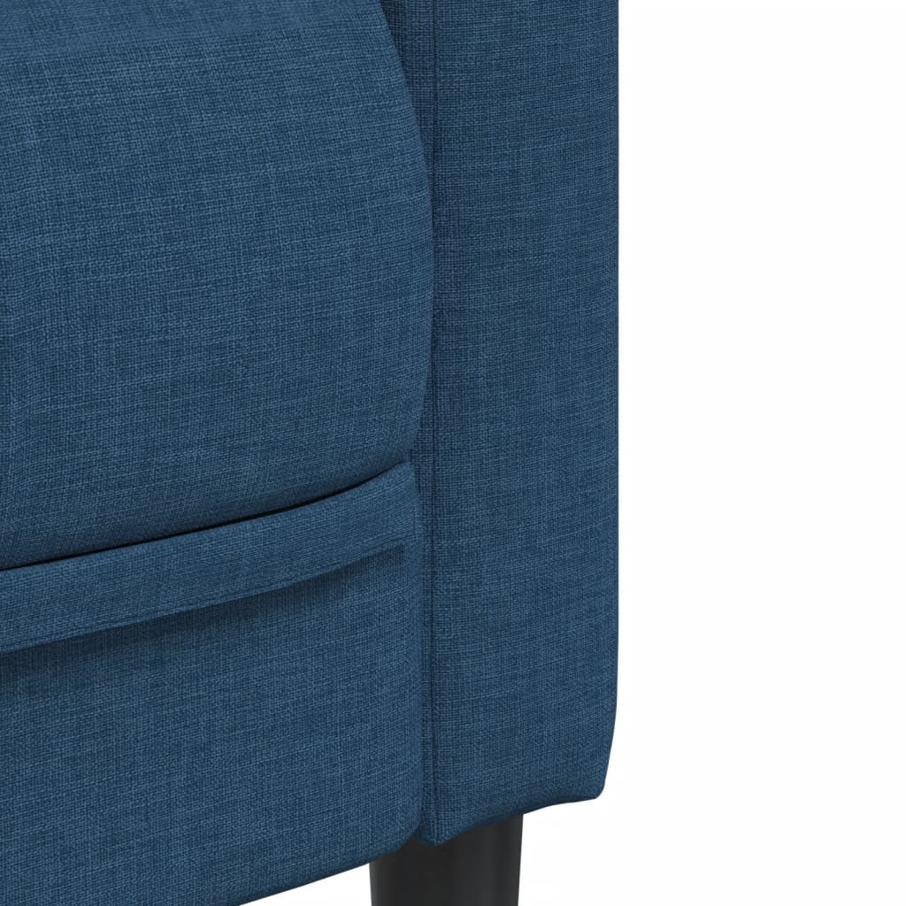 vidaXL Pohovka 3místná modrá textil