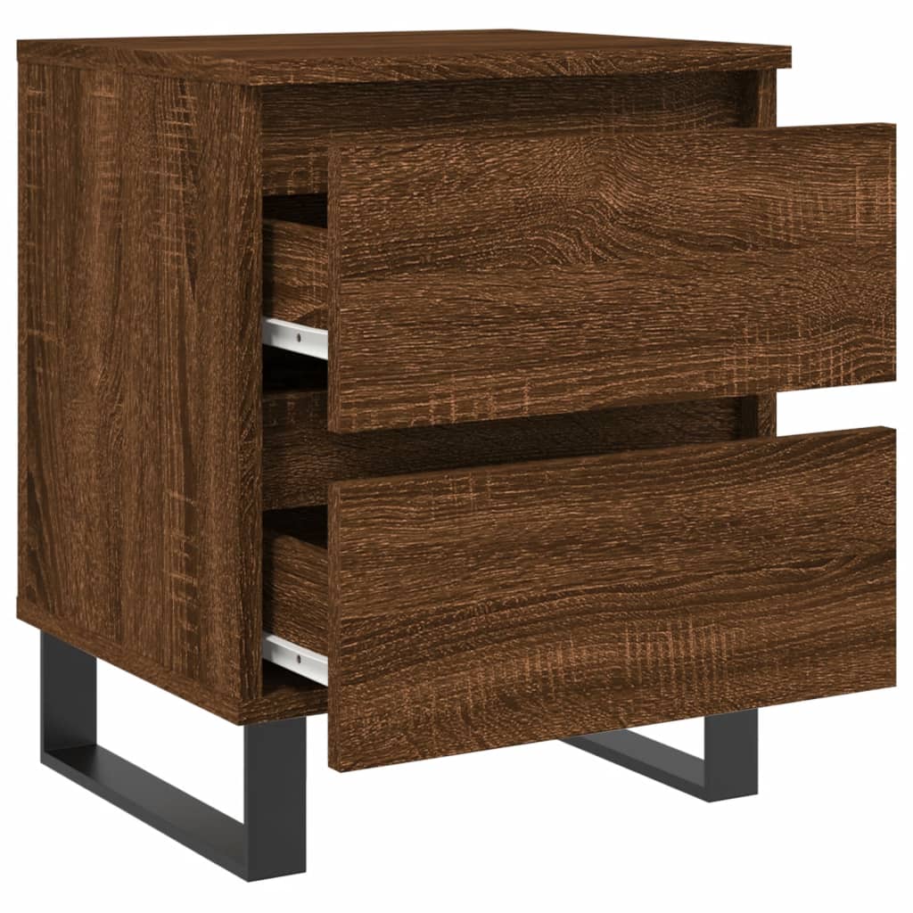 vidaXL Noční stolek hnědý dub 40 x 35 x 50 cm kompozitní dřevo