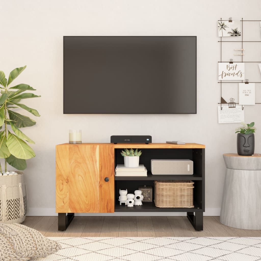 vidaXL TV skříňka 80 x 33 x 46 cm masivní akácie a kompozitní dřevo