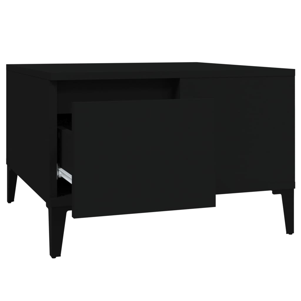 vidaXL Konferenční stolek černý 55 x 55 x 36,5 cm kompozitní dřevo