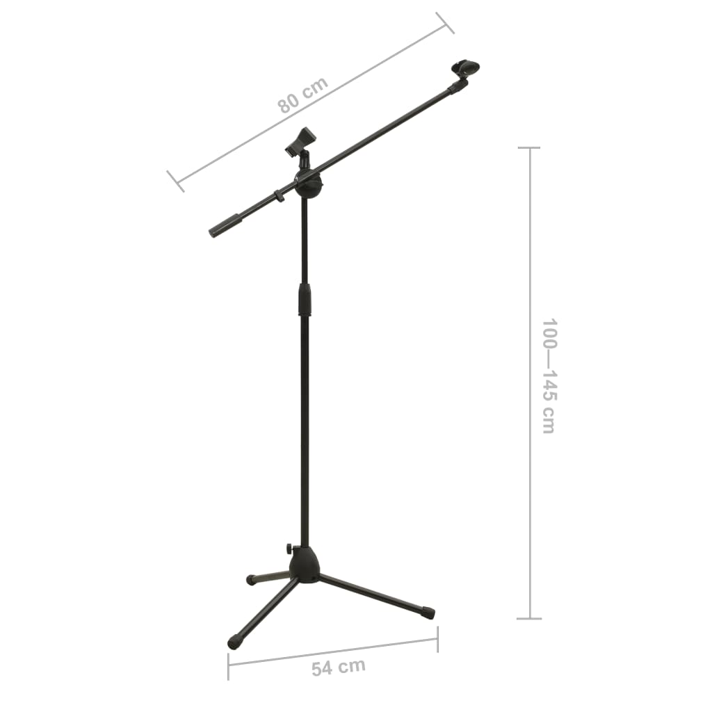 vidaXL Mikrofonní stativ s dvojitým držákem