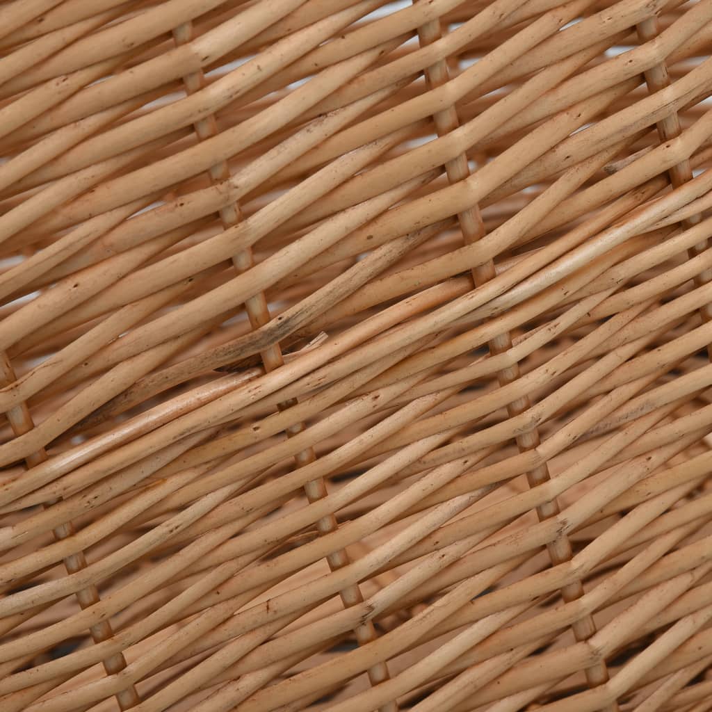vidaXL Koš na dřevo s držadly 78 x 54 x 34 cm přírodní vrba
