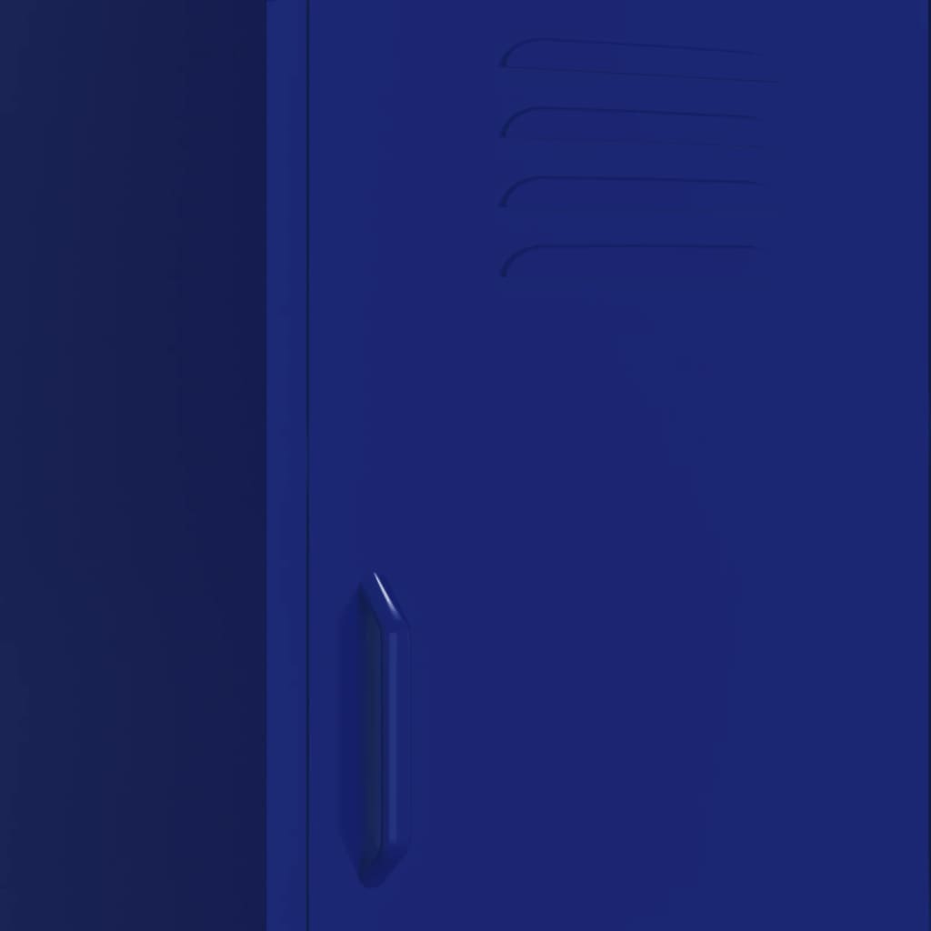 vidaXL Úložná skříň námořnická modrá 42,5 x 35 x 101,5 cm ocel