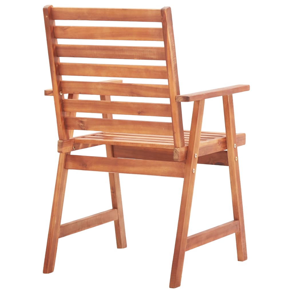 vidaXL Zahradní jídelní židle 3 ks masivní akáciové dřevo