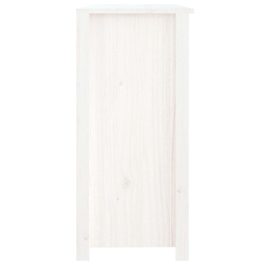 vidaXL Příborník bílý 100 x 35 x 74 cm masivní borové dřevo