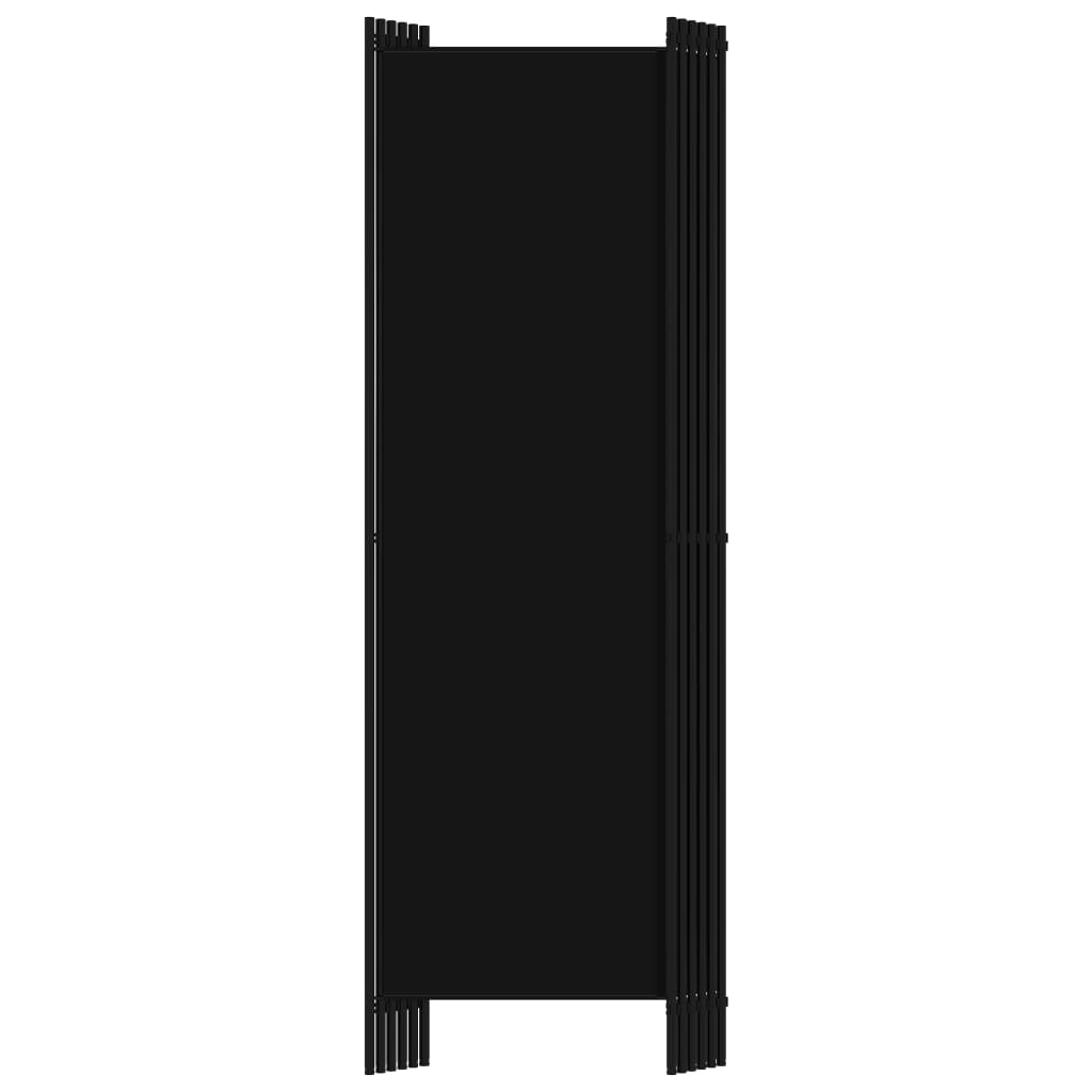 vidaXL 6dílný paraván černý 300 x 180 cm